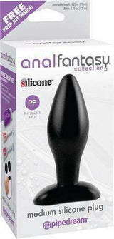 Anal Fantasy Medium Silicone Plug (Black); anal vibrator; anal vibrators; vibrators; vibrating anal plug; anal plug vibrator; thrusting anal vibrator; anal plug; anal sex toy; anal vibe; anal toys; top anal vibrators; best anal vibrators; anal sex toys; vibrator anal; anal plug vibrators; best anal vibrator; anal vibrator; vibrator anal plug