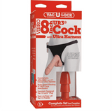 Doc Johnson Ultra Harness W/ 8" Vibrating Ur3 Cock - Magic Men Australia, Doc Johnson Ultra Harness W/ 8" Vibrating Ur3 Cock, Dildos