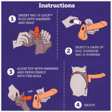 Doc Johnson Ultra Harness W/ 8" Vibrating Ur3 Cock - Magic Men Australia, Doc Johnson Ultra Harness W/ 8" Vibrating Ur3 Cock, Dildos