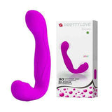 Dual Tip Vibrator "Beau" Purple 200mm