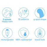 Happy Rabbit G-Spot Pink - Magic Men Australia, Happy Rabbit G-Spot Pink, Rabbit Vibrators