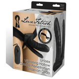 Unisex Vibrating Hollow Double Penetration Strap-on Dildo - Magic Men Australia, Unisex Vibrating Hollow Double Penetration Strap-on Dildo, Dildos