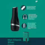 Satisfyer Men Masturbator Classic Silver - Magic Men Australia, Satisfyer Men Masturbator Classic Silver, Toys