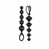 Satisfyer 2-piece Anal Beads - Black; anal beads; anal bead; butt beads; butt bead; sex toys; sex toy; best sex toys; using sex toys; new sex toys; sex toys for guys; sex toy review; buy sex toys; top sex toys; cool sex toys
