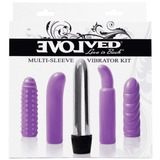 Evolved Multi Sleeve Vibrator Kit-Purple