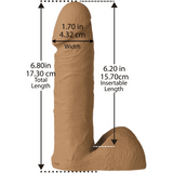 Vac-u-lock Platinum Edition - The 6" Realistic Cock with Supreme Harness - Brown - Magic Men Australia, Vac-u-lock Platinum Edition - The 6" Realistic Cock with Supreme Harness - Brown, Dildos