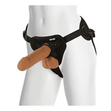 Vac-u-lock Platinum Edition - The 6" Realistic Cock with Supreme Harness - Brown - Magic Men Australia, Vac-u-lock Platinum Edition - The 6" Realistic Cock with Supreme Harness - Brown, Dildos