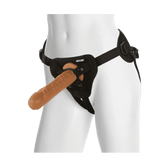 Vac-U-Lock Platinum Edition - The Classic 8" with Supreme Harness - Brown - Magic Men Australia, Vac-U-Lock Platinum Edition - The Classic 8" with Supreme Harness - Brown, Dildos