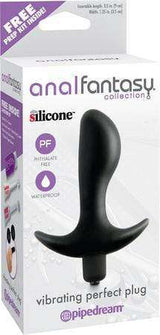 Anal Fantasy Vibrating Perfect Plug (Black); anal vibrator; anal vibrators; vibrators; vibrating anal plug; anal plug vibrator; thrusting anal vibrator; anal plug; anal sex toy; anal vibe; anal toys; top anal vibrators; best anal vibrators; anal sex toys; vibrator anal; anal plug vibrators; best anal vibrator; anal vibrator; vibrator anal plug