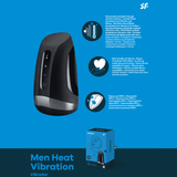 Satisfyer Men Heat Vibration - Magic Men Australia, Satisfyer Men Heat Vibration; masturbator; male masturbator; best male masturbator; vibrating masturbator; masturbators for men; masturbator wand; masturbator toy; penis masturbator; masturbator for men; how to use masturbator; automatic masturbator; masturbators for male; best masturbator for men