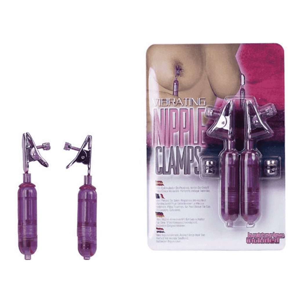 Small Vibrating Nipple Clamps Purple | MAGIC MEN AU Small Vibrating Nipple Clamps Purple | MAGIC MEN AU