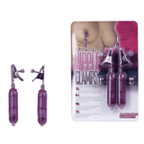 Small Vibrating Nipple Clamps Purple - Magic Men Australia, Small Vibrating Nipple Clamps Purple, Bondage