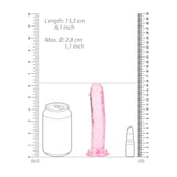 REALROCK 15.5 cm Straight Dildo - Pink