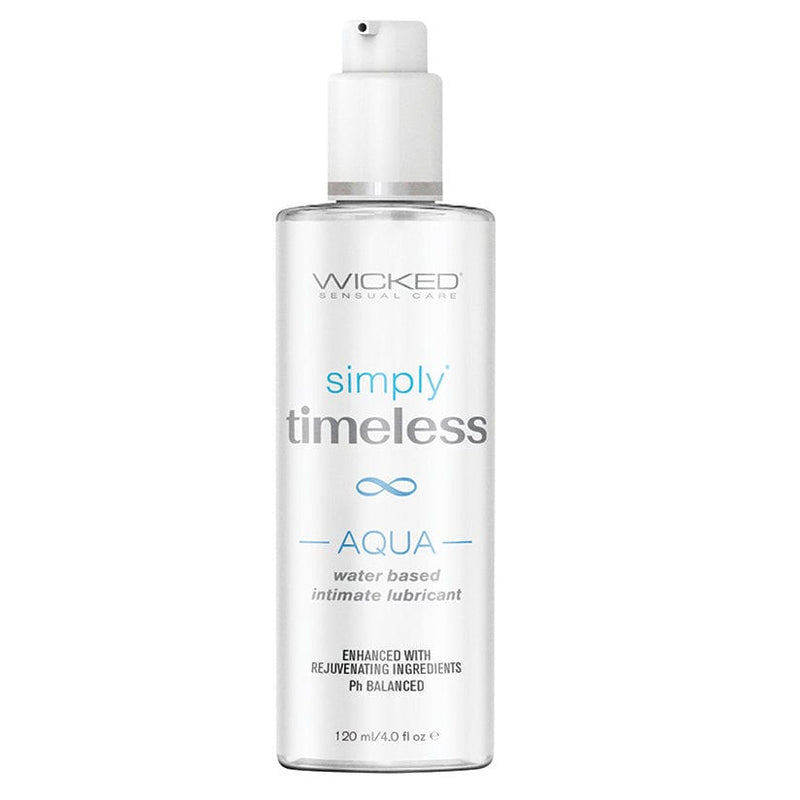 WICKED SIMPLY TIMELESS AQUA WATER-BASED LUBRICANT 4OZ