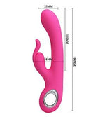 Pretty Love Rabbit Vibrator Soft Pink "Carina"