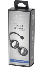 Fifty Shades of Grey Inner Goddess Glass Pleasure Balls 77g Black