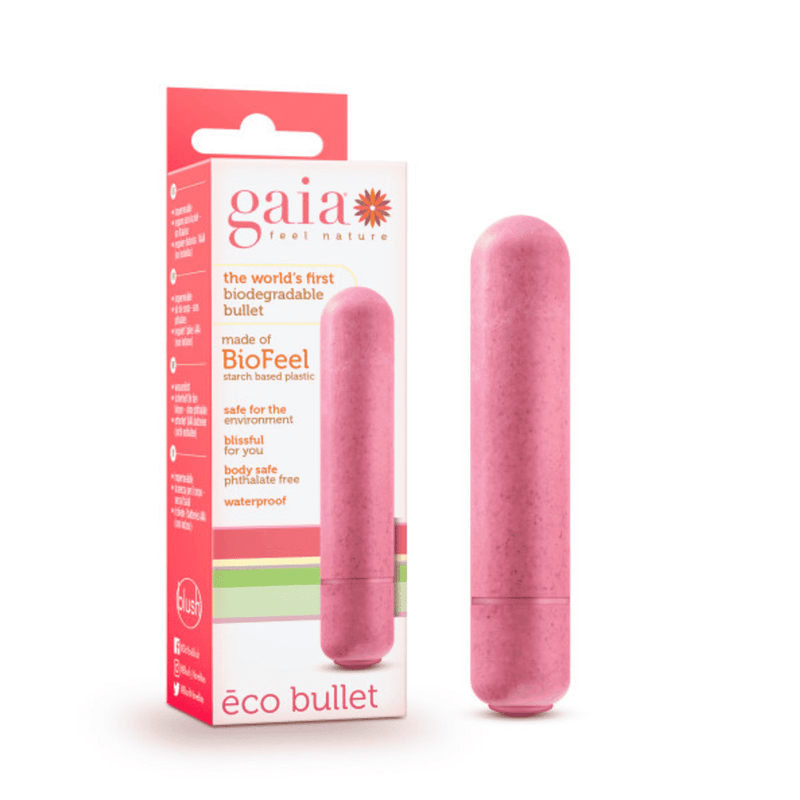 Gaia Eco Bullet - Coral Pink - Magic Men Australia, Gaia Eco Bullet - Coral Pink, Bullet Vibrators