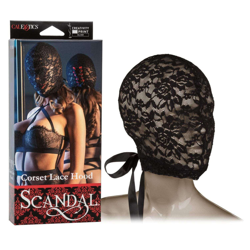 Scandal Corset Lace Hood - Magic Men Australia, Scandal Corset Lace Hood, Bondage; sex toys; sex toy; best sex toys; using sex toys; new sex toys; sex toys for guys; sex toy review; buy sex toys; top sex toys; cool sex toys