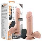 Dr. Skin Silicone Dr. Dylan Vibrating Dildo With Remote-Vanilla 7"