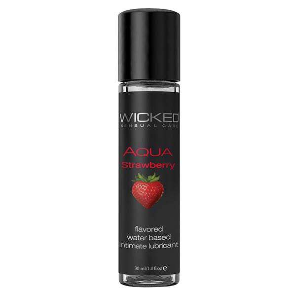 Wicked Aqua Strawberry Lubricant - Magic Men Australia, Wicked Aqua Strawberry Lubricant, Lubes; wicked lubricant; wicked aqua lubricant; wicked aqua lube; wicked lube; wicked ultra lube; wicked aqua salted caramel; wicked flavored lube; wicked hybrid lube; wicked warming lube; wicked hybrid lubricant; wicked water based lube