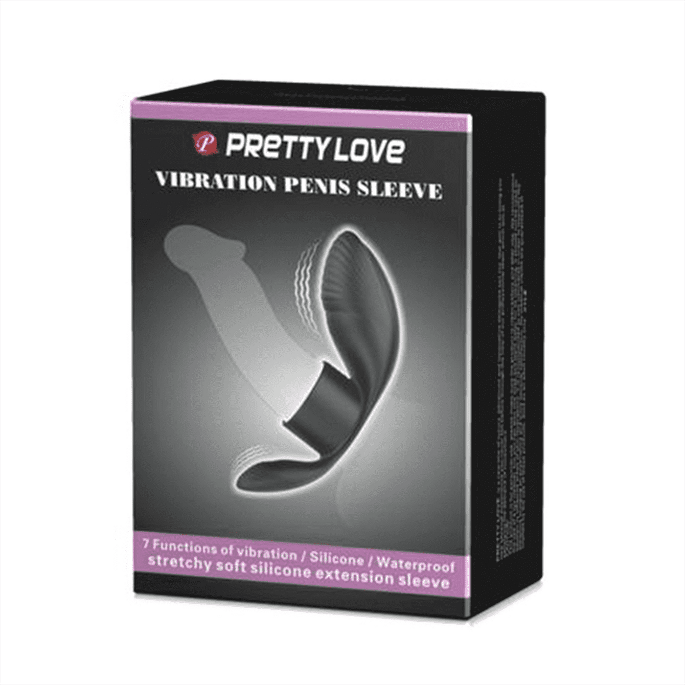 Vibrating Penis Sleeve Black (110mm) | MAGIC MEN AU