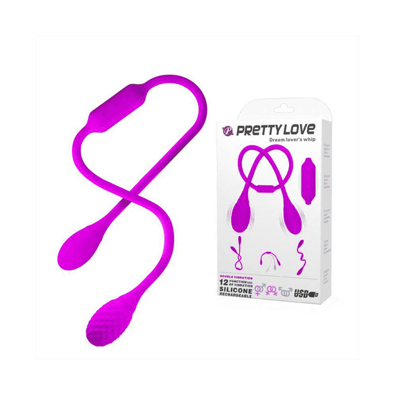Dream Lovers Whip Double Ended Vibrator Purple - Magic Men Australia, Dream Lovers Whip Double Ended Vibrator Purple, Clit Vibrators