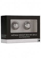 Medium Weight Ben-Wa-Balls - Silver - Magic Men Australia, Medium Weight Ben-Wa-Balls - Silver, Kegel Balls