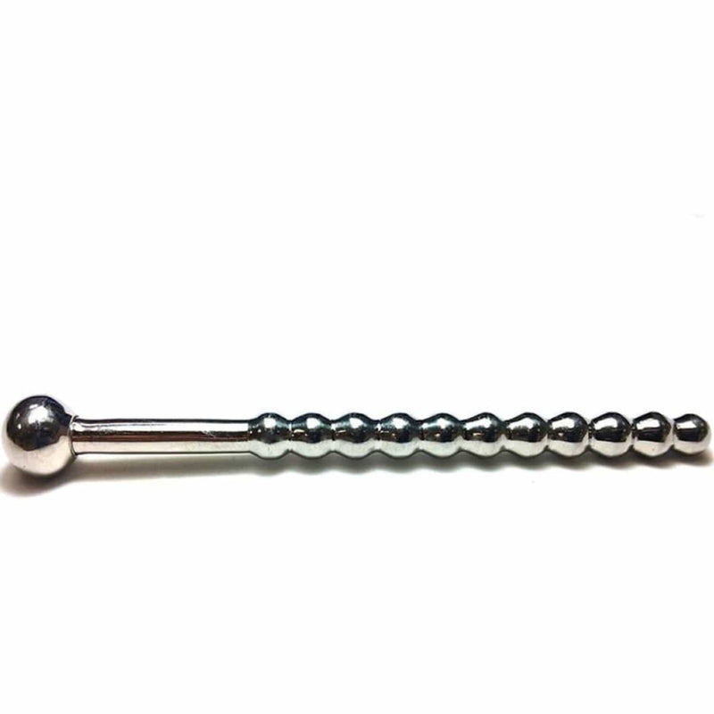 Rouge Beaded Urethral Sound with Stopper - Magic Men Australia, Rouge Beaded Urethral Sound with Stopper, Bondage; sex toys; sex toy; best sex toys; using sex toys; new sex toys; sex toys for guys; sex toy review; buy sex toys; top sex toys; cool sex toys